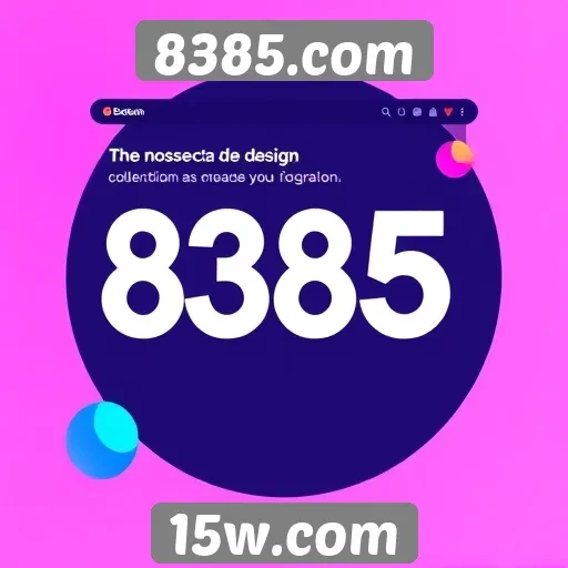 Tendências de design no site 8385.com