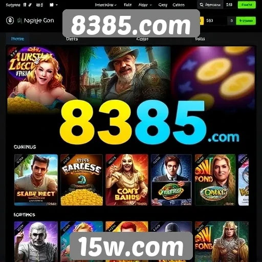 Overview das principais características do site 8385.com